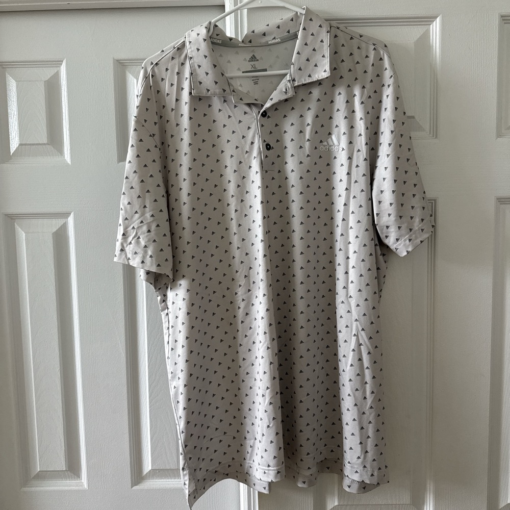 Gray Patterned Men's Polo Shirt